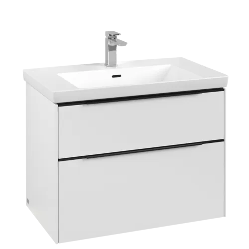 VILLEROY BOCH Subway 3.0 Vanity unit, s osvětlením, 2 výsuvy, 772 x 576 x 478 mm, čistě bílá #C574L1VF