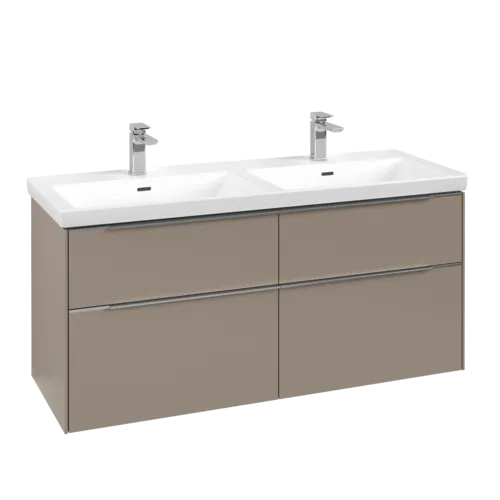 VILLEROY BOCH Subway 3.0 Vanity unit, s osvětlením, 4 výsuvy, 1272 x 576 x 478 mm, taupe #C568L0VM