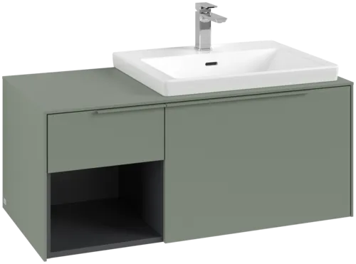 VILLEROY BOCH Subway 3.0 Vanity unit, 2 výsuvy, 1001 x 423 x 516 mm, Soft Green / Soft Green #C57102AF
