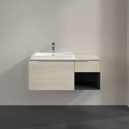 VILLEROY BOCH Subway 3.0 Vanity unit, 2 výsuvy, 1001 x 423 x 516 mm, bílý dub / bílý dub #C57200AA, obrázek 3