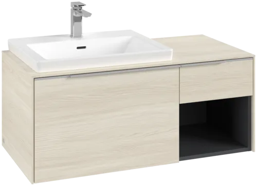 VILLEROY BOCH Subway 3.0 Vanity unit, 2 výsuvy, 1001 x 423 x 516 mm, bílý dub / bílý dub #C57200AA