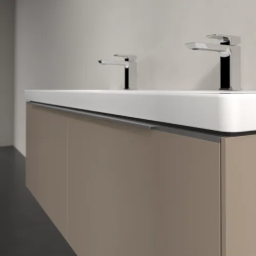 VILLEROY BOCH Subway 3.0 Vanity unit, s osvětlením, 2 výsuvy, 1272 x 429 x 478 mm, taupe #C601L0VM, obrázek 6