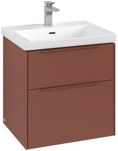 VILLEROY BOCH Subway 3.0 Vanity unit, 2 výsuvy, 572 x 576 x 478 mm, Vínově červená #C57802AH