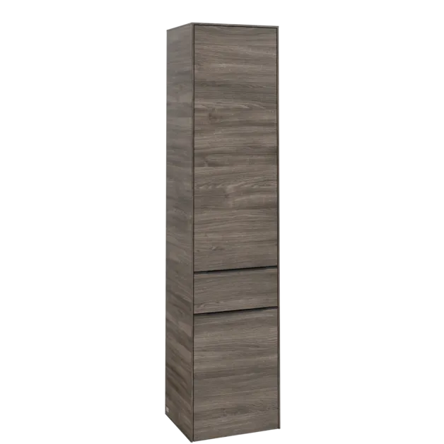 VILLEROY BOCH Subway 3.0 Vysoká skříňka, 2 dveře, 1 zásuvka, 400 x 1710 x 362 mm, Kamenný dub / Kamenný dub #C59101RK