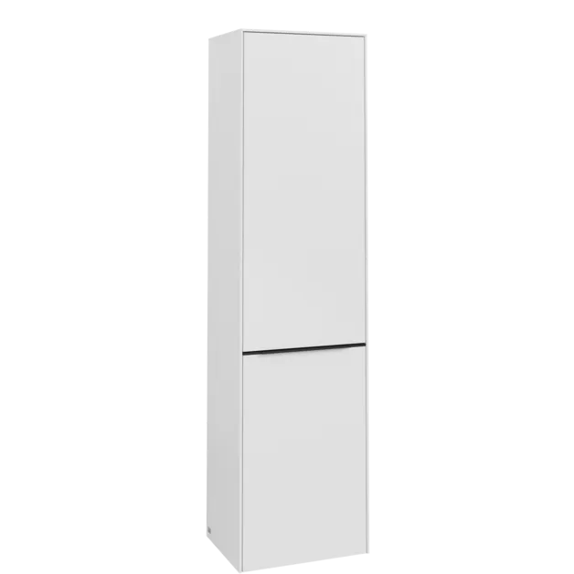 VILLEROY BOCH Spížní skříň Subway 3.0, 1 dveře, 1 výklop na prádlo, 450 x 1710 x 362 mm, čistě bílá / čistě bílá #C59201VF