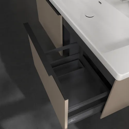 VILLEROY BOCH Subway 3.0 Vanity unit, 2 výsuvy, 1272 x 429 x 478 mm, taupe #C60101VM, obrázek 6
