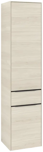 VILLEROY BOCH Subway 3.0 Vysoká skříňka, 2 dveře, 1 zásuvka, 400 x 1710 x 362 mm, bílý dub #C59001AA