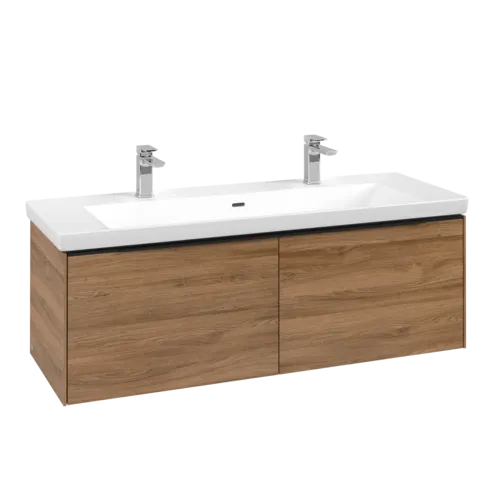 VILLEROY BOCH Subway 3.0 Vanity unit, 2 výsuvy, 1272 x 429 x 478 mm, dub Kansas #C60101RH