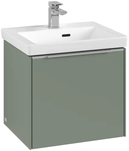 VILLEROY BOCH Subway 3.0 Vanity unit, s osvětlením, 1 zásuvka, 473 x 429 x 408 mm, Soft Green #C580L0AF