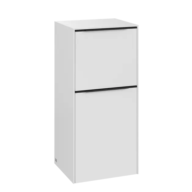 VILLEROY BOCH Boční skříňka Subway 3.0, 1 zásuvka, 1 dvířka, 400 x 860 x 362 mm, čistě bílá / čistě bílá #C59501VF