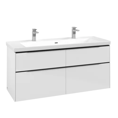 VILLEROY BOCH Subway 3.0 Vanity unit, 4 výsuvy, 1272 x 576 x 478 mm, Brilliant White #C60201VE