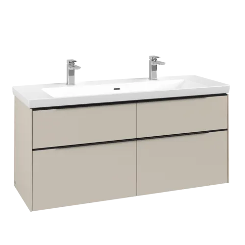 VILLEROY BOCH Subway 3.0 Vanity unit, 4 výsuvy, 1272 x 576 x 478 mm, Cashmere Grey #C60201VN