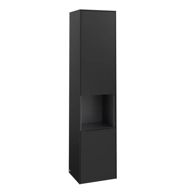 VILLEROY BOCH Vysoká skříň Subway 3.0, 2 dveře, 400 x 1710 x 362 mm, Volcano Black / Volcano Black #C58801VL