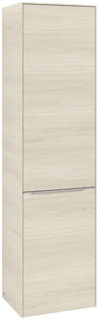 VILLEROY BOCH Spížní skříňka Subway 3.0, 1 dveře, 1 klapka na prádlo, 450 x 1710 x 362 mm, bílý dub #C59200AA