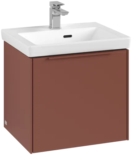 VILLEROY BOCH Subway 3.0 Vanity unit, s osvětlením, 1 zásuvka, 473 x 429 x 408 mm, vínově červená #C580L2AH