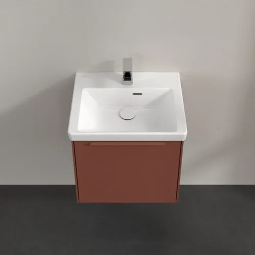 VILLEROY BOCH Subway 3.0 Vanity unit, s osvětlením, 1 zásuvka, 473 x 429 x 408 mm, vínově červená #C580L2AH, obrázek 4