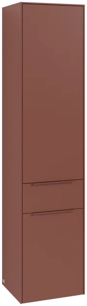 VILLEROY BOCH Spížní skříň Subway 3.0, 2 dveře, 1 zásuvka, 400 x 1710 x 362 mm, vínově červená #C59102AH