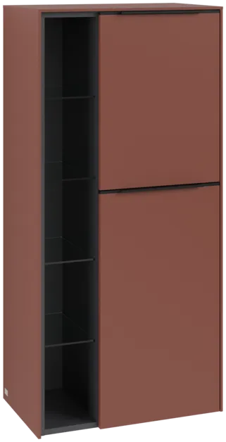 VILLEROY BOCH Středová skříňka Subway 3.0, 2 dveře, 574 x 1200 x 362 mm, vínově červená #C59901AH