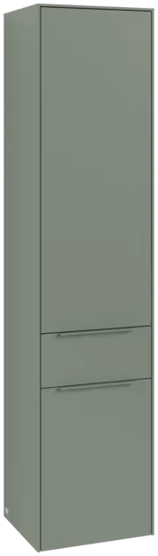 VILLEROY BOCH Subway 3.0 Vysoká skříň, 2 dveře, 1 zásuvka, 400 x 1710 x 362 mm, jemně zelená #C59102AF