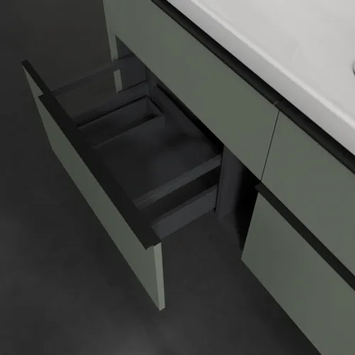 VILLEROY BOCH Subway 3.0 Vanity unit, 4 výsuvy, 1272 x 576 x 478 mm, Soft Green #C60201AF, obrázek 6