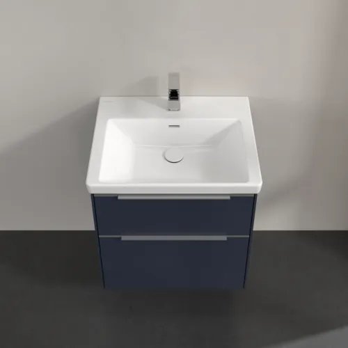 VILLEROY BOCH Subway 3.0 Vanity unit, s osvětlením, 2 výsuvy, 572 x 576 x 478 mm, Marine Blue #C578L0VQ, obrázek 4