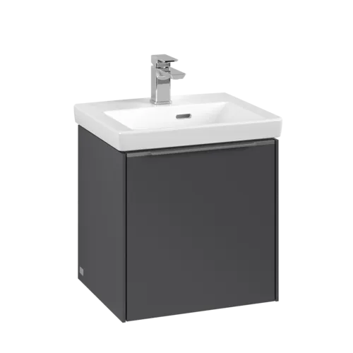 VILLEROY BOCH Subway 3.0 Vanity unit, 1 dvířka, 423 x 429 x 378 mm, grafitová barva #C58100VR