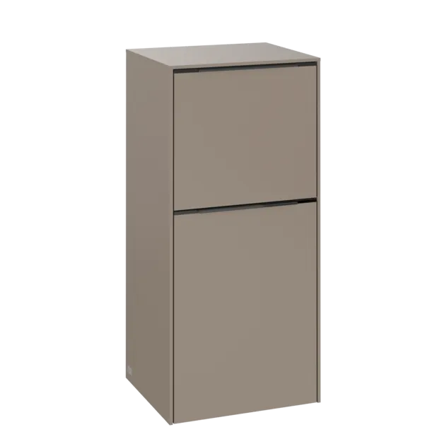 VILLEROY BOCH Boční skříňka Subway 3.0, 1 zásuvka, 1 dvířka, 400 x 860 x 362 mm, taupe / taupe #C59502VM