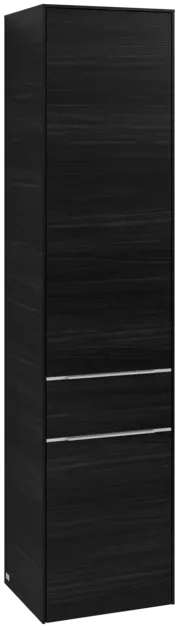 VILLEROY BOCH Spížní skříňka Subway 3.0, 2 dveře, 1 zásuvka, 400 x 1710 x 362 mm, černý dub #C59100AB