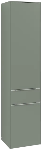 VILLEROY BOCH Subway 3.0 Vysoká skříň, 2 dveře, 1 zásuvka, 400 x 1710 x 362 mm, jemně zelená #C59100AF