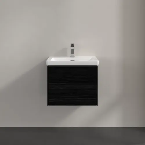 VILLEROY BOCH Subway 3.0 Vanity unit, s osvětlením, 1 zásuvka, 523 x 429 x 448 mm, černý dub #C579L1AB, obrázek 3