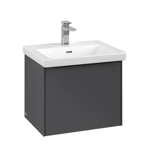 VILLEROY BOCH Subway 3.0 Vanity unit, 1 zásuvka, 523 x 429 x 448 mm, grafitová barva #C57901VR