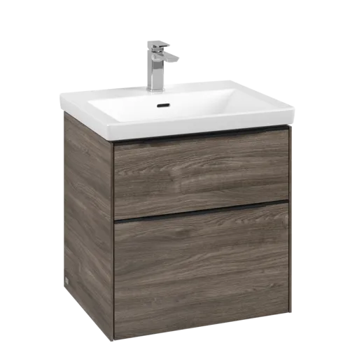 VILLEROY BOCH Subway 3.0 Vanity unit, 2 výsuvy, 572 x 576 x 478 mm, Stone Oak #C57801RK