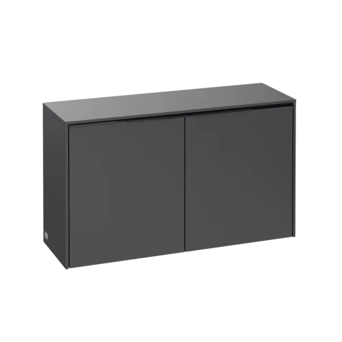 VILLEROY BOCH Příborník Subway 3.0, 2 dveře, 728 x 423 x 256 mm, Grafit / Grafit #C60002VR