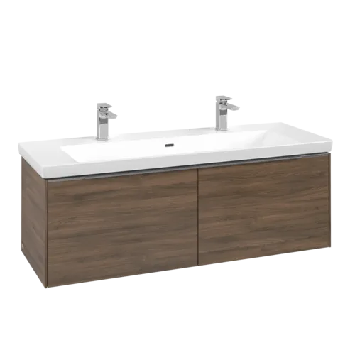 VILLEROY BOCH Subway 3.0 Vanity unit, 2 výsuvy, 1272 x 429 x 478 mm, Arizona Oak #C60100VH