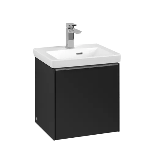 VILLEROY BOCH Subway 3.0 Vanity unit, 1 dveře, 423 x 429 x 378 mm, Volcano Black #C58200VL