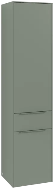VILLEROY BOCH Subway 3.0 Vysoká skříň, 2 dveře, 1 zásuvka, 400 x 1710 x 362 mm, jemně zelená #C59002AF