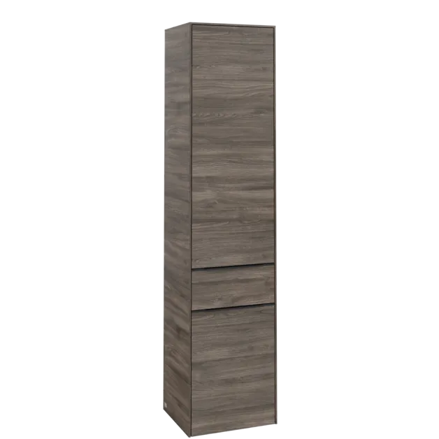 VILLEROY BOCH Subway 3.0 Vysoká skříňka, 2 dveře, 1 zásuvka, 400 x 1710 x 362 mm, Kamenný dub / Kamenný dub #C59001RK