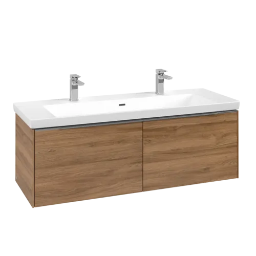 VILLEROY BOCH Subway 3.0 Vanity unit, 2 výsuvy, 1272 x 429 x 478 mm, dub Kansas #C60100RH