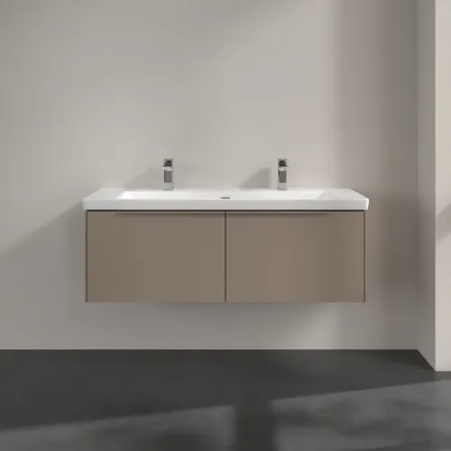 VILLEROY BOCH Subway 3.0 Vanity unit, s osvětlením, 2 výsuvy, 1272 x 429 x 478 mm, taupe #C601L2VM, obrázek 3