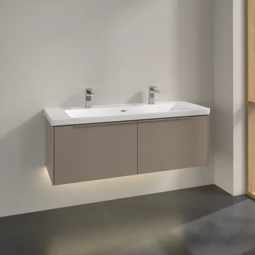 VILLEROY BOCH Subway 3.0 Vanity unit, s osvětlením, 2 výsuvy, 1272 x 429 x 478 mm, taupe #C601L2VM, obrázek 2