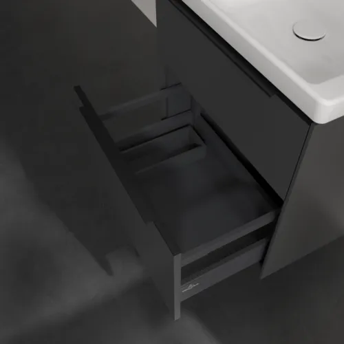 VILLEROY BOCH Subway 3.0 Vanity unit, 2 výsuvy, 572 x 576 x 478 mm, grafitová barva #C57801VR, obrázek 6