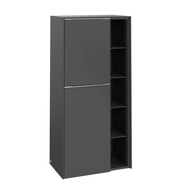 VILLEROY BOCH Středová skříňka Subway 3.0, 2 dveře, 574 x 1200 x 362 mm, Grafit / Grafit #C59800VR