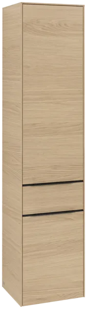 VILLEROY BOCH Subway 3.0 Vysoká skříňka, 2 dvířka, 1 zásuvka, 400 x 1710 x 362 mm, severský dub / severský dub #C59101VJ