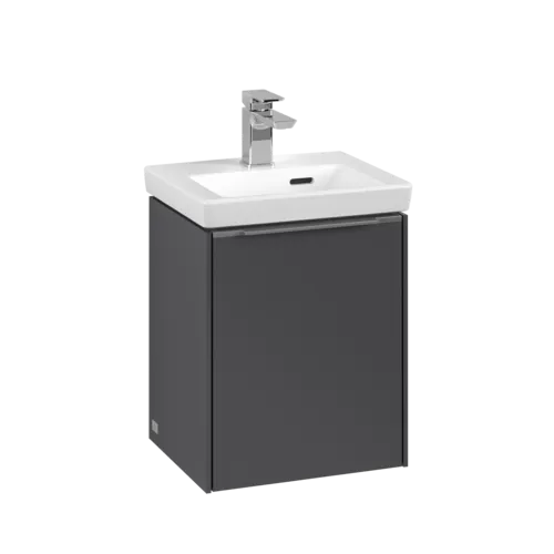 VILLEROY BOCH Subway 3.0 Vanity unit, 1 dvířka, 351 x 429 x 309 mm, grafitová barva #C58300VR