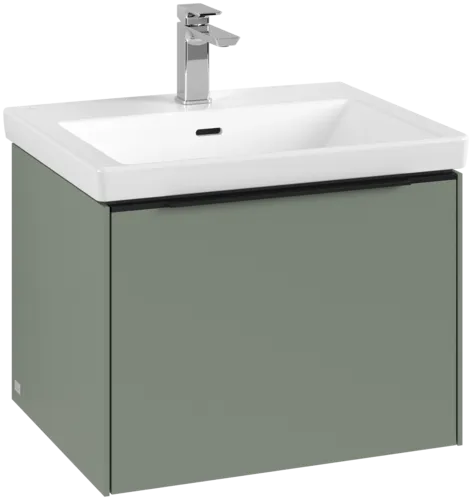 VILLEROY BOCH Subway 3.0 Vanity unit, s osvětlením, 1 zásuvka, 572 x 429 x 478 mm, Soft Green #C577L1AF