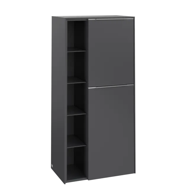 VILLEROY BOCH Středová skříňka Subway 3.0, 2 dveře, 574 x 1200 x 362 mm, Grafit / Grafit #C59900VR