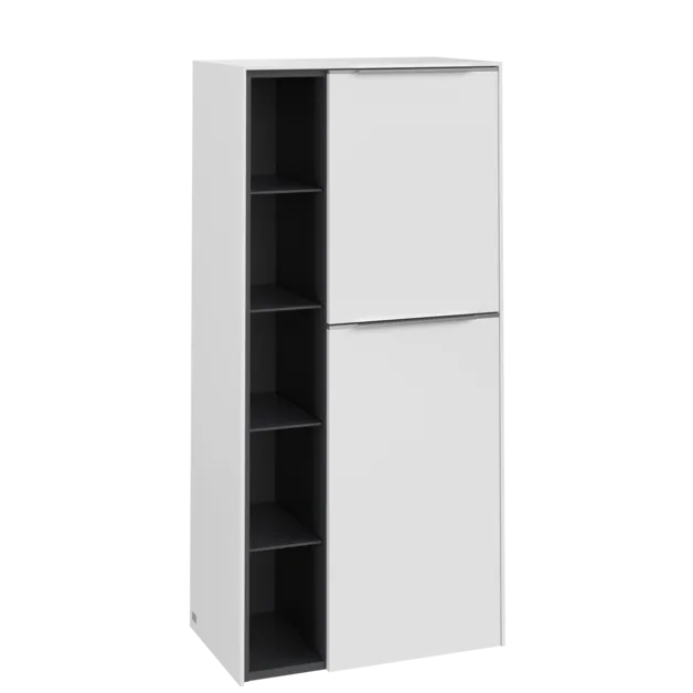 VILLEROY BOCH Středová skříňka Subway 3.0, 2 dveře, 574 x 1200 x 362 mm, čistě bílá / čistě bílá #C59900VF