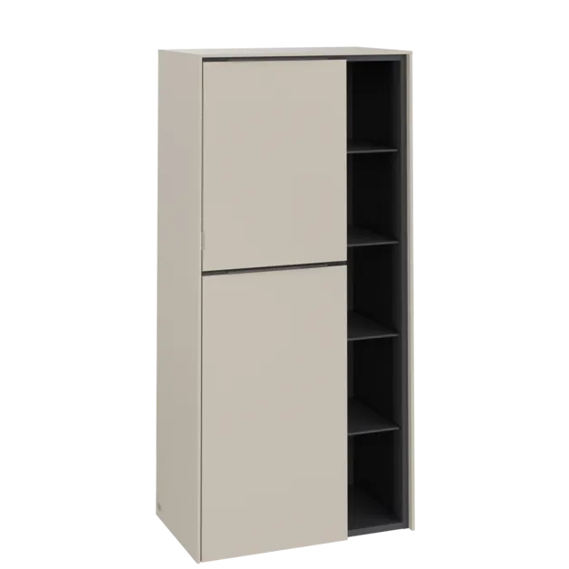 VILLEROY BOCH Středová skříňka Subway 3.0, 2 dveře, 574 x 1200 x 362 mm, Cashmere Grey / Cashmere Grey #C59802VN