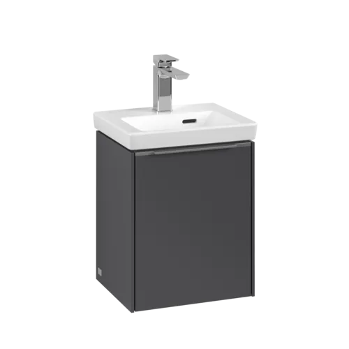 VILLEROY BOCH Subway 3.0 Vanity unit, 1 dvířka, 351 x 429 x 309 mm, grafitová barva #C58400VR