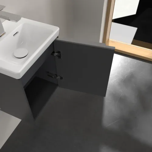 VILLEROY BOCH Subway 3.0 Vanity unit, 1 dvířka, 351 x 429 x 309 mm, grafitová barva #C58400VR, obrázek 6